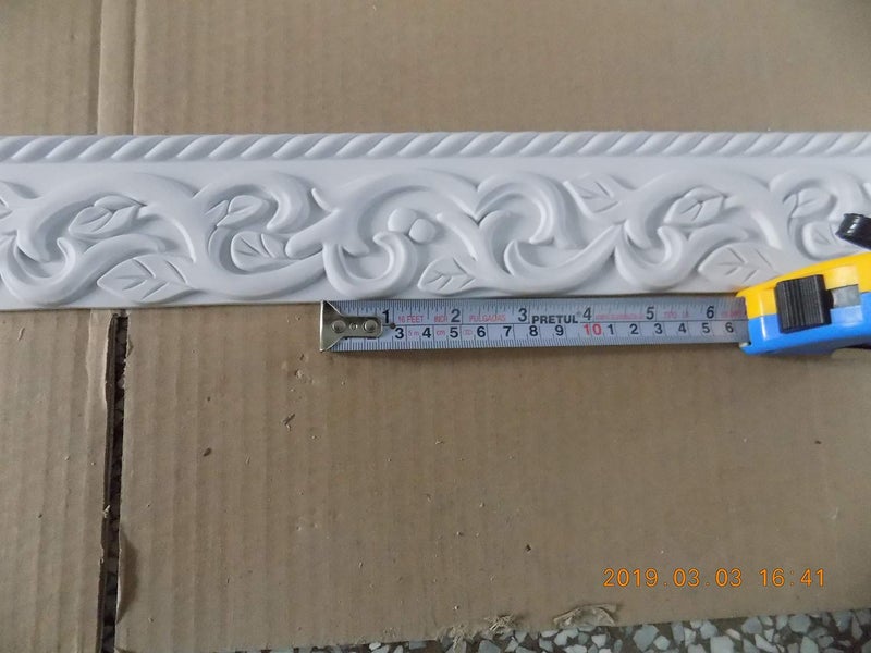 zhangbl Ceiling Wall Molding Trim Flexible Crown Zhangbl Home Decorate 2.68"(6.8cm) W x 0.28"(0.7cm) x 115" L - Image 3